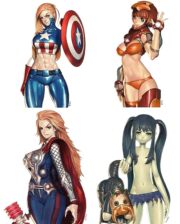 Supereroi femminili sexy (cartone animato e cosplay) #1
 #33870894