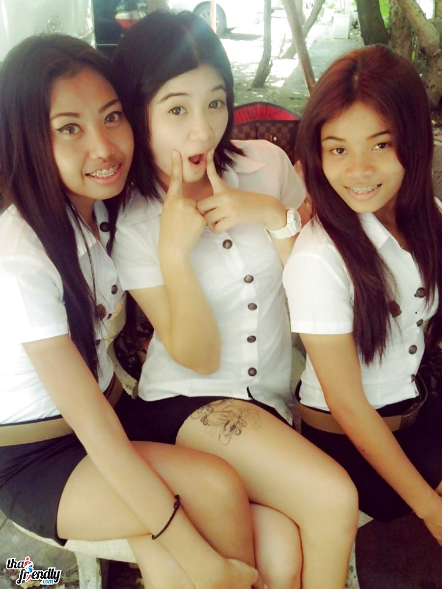 Young & sexy Thai College girls. #24530051