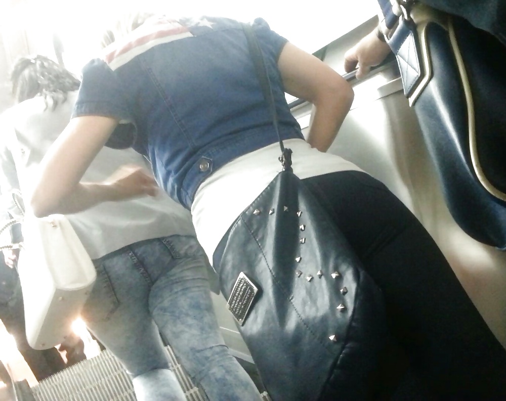 Spy ass teens in bus, station, train romanian #26732872