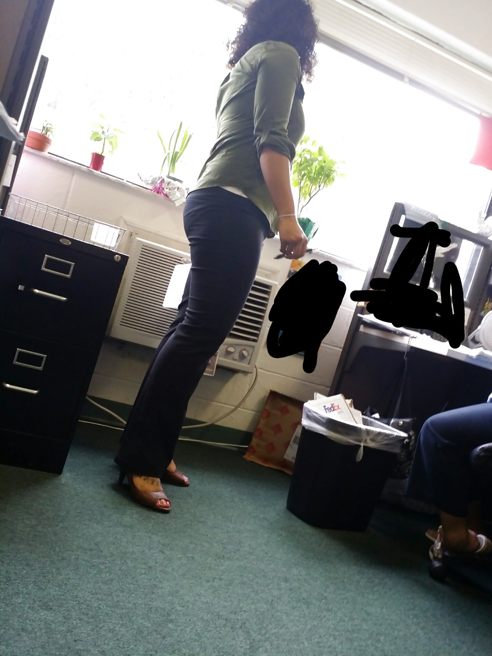 Candid tight pants big ass