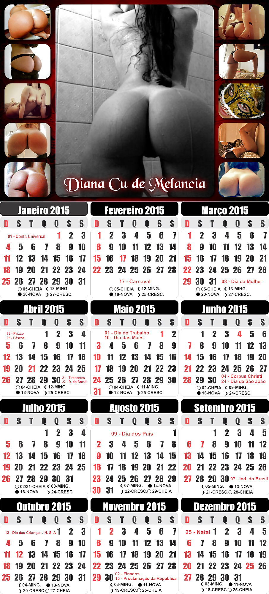 Calendario da diana cu de melancia 2015
 #40973741