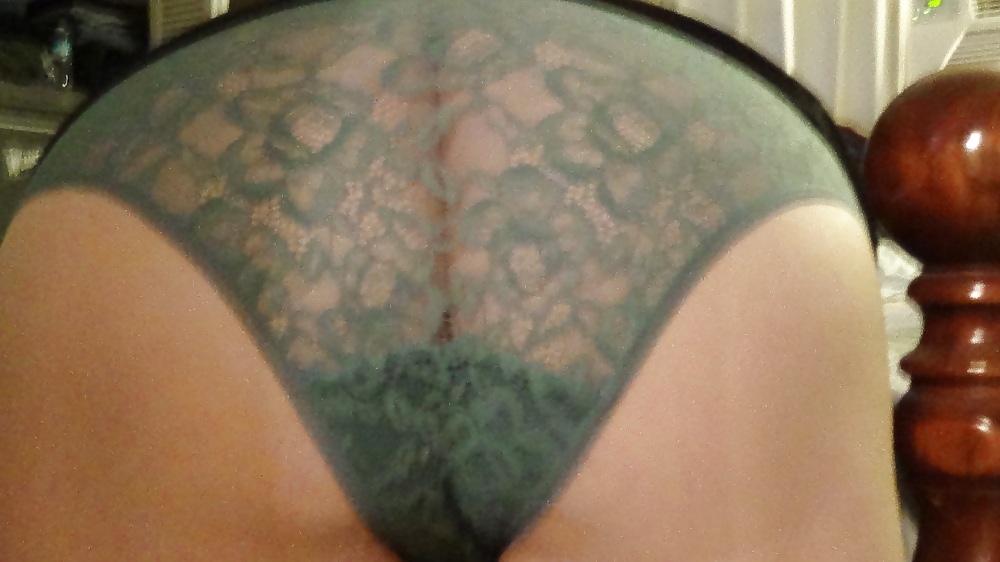 Sexy green lace panties #25615652