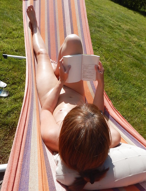 Sunbathing in the garden #27028692