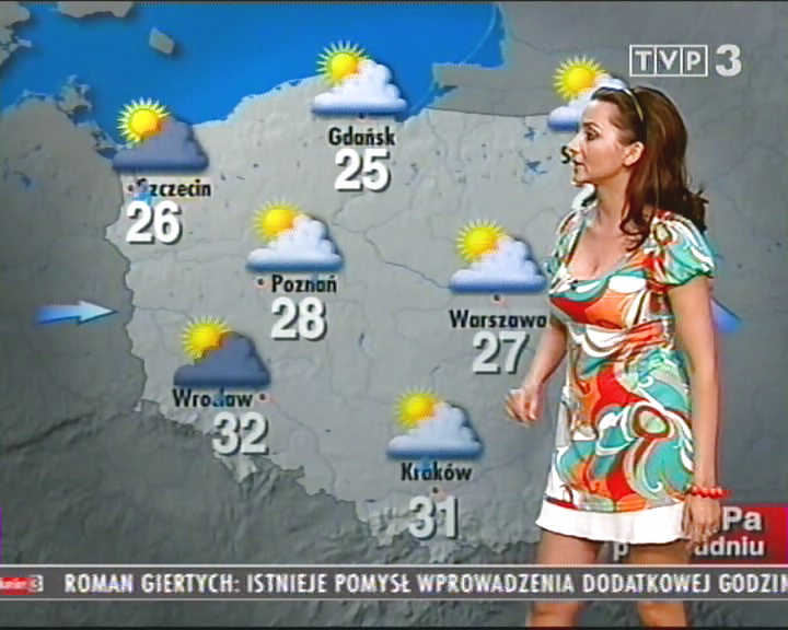 Beata Gubernat Polish busty weather girl #24152073