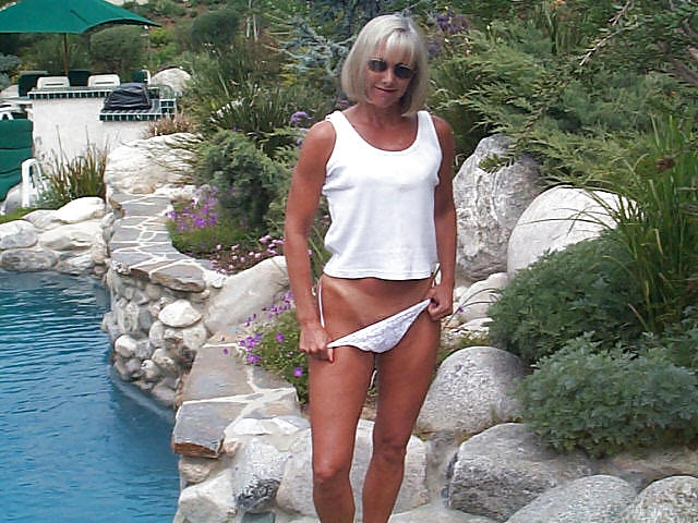 The Lovely Mature Anne Sexy in her Garden #36566372