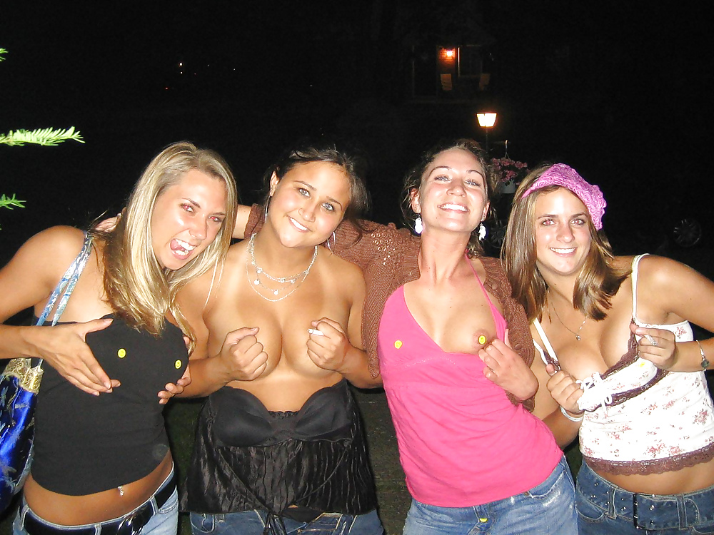 Party girls flashing boobs #37116133