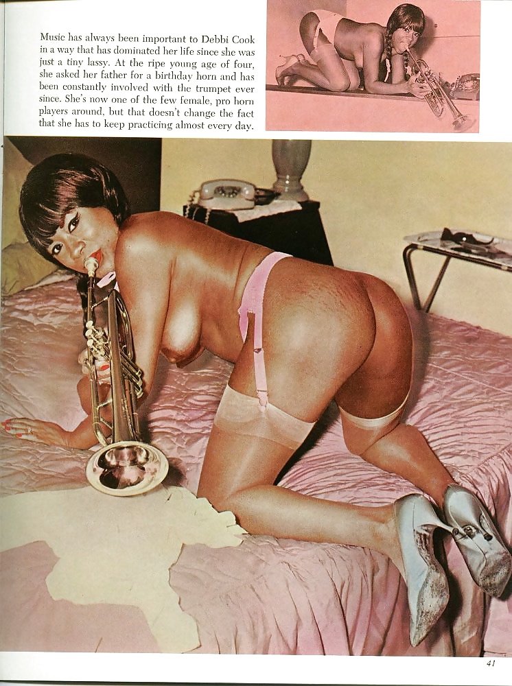 Vintage ebony women in stockings. #39874122