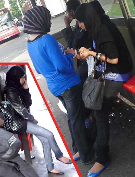 Outdoor jilbab hijab niqab arab turkish tudung turban mallu8 #35855868