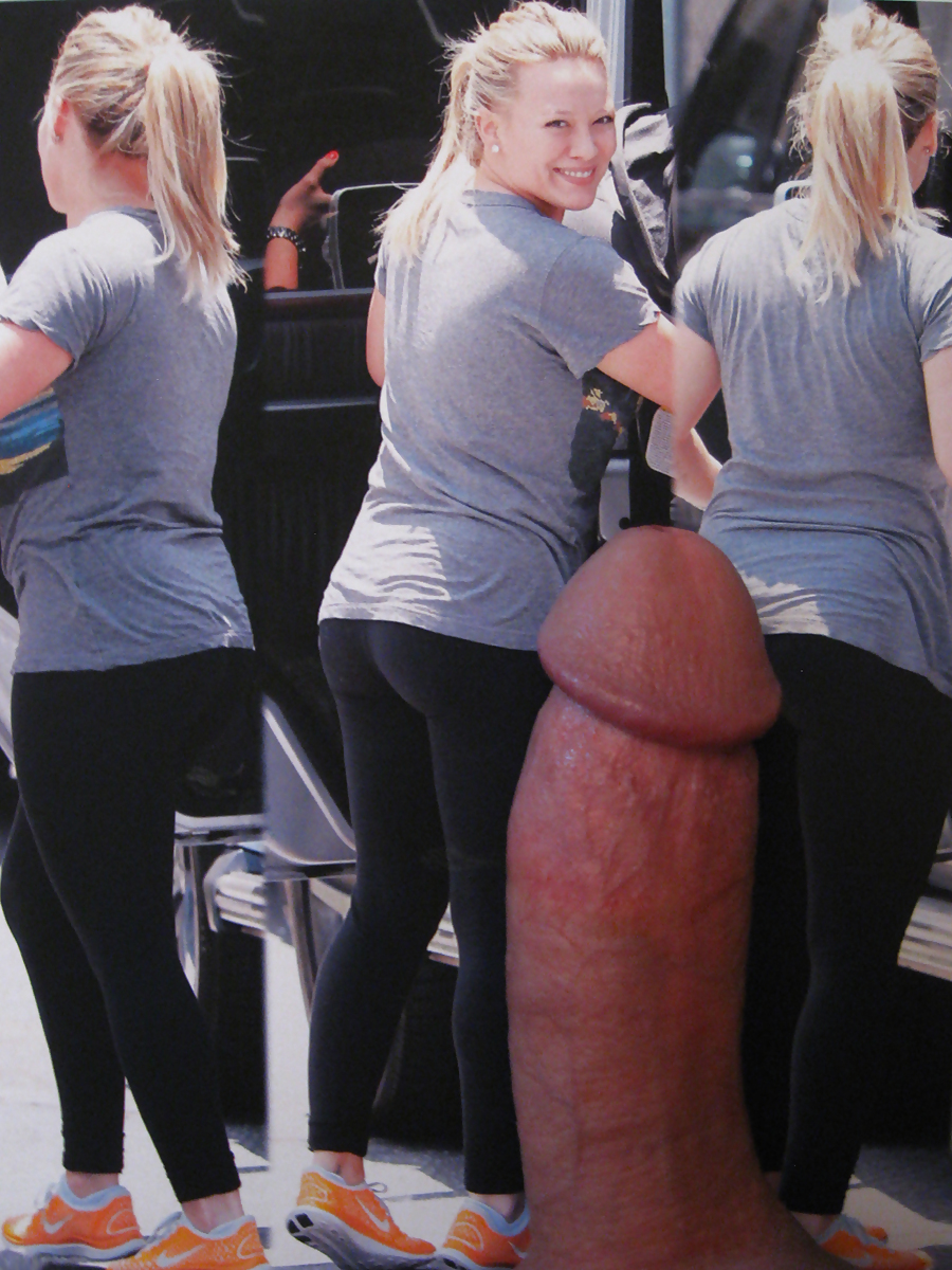 Hilary Duff Spandex Butt Cumshot #23436081