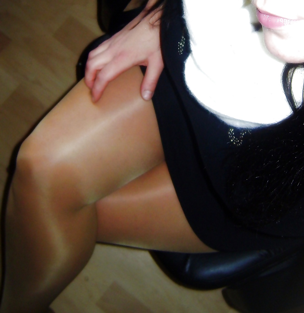 Nylon upskirt - just legs in nylons 2 #29950128