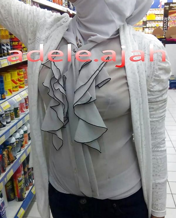 Indonesia- cewek jilbab tudung gak pake bra
 #31475409