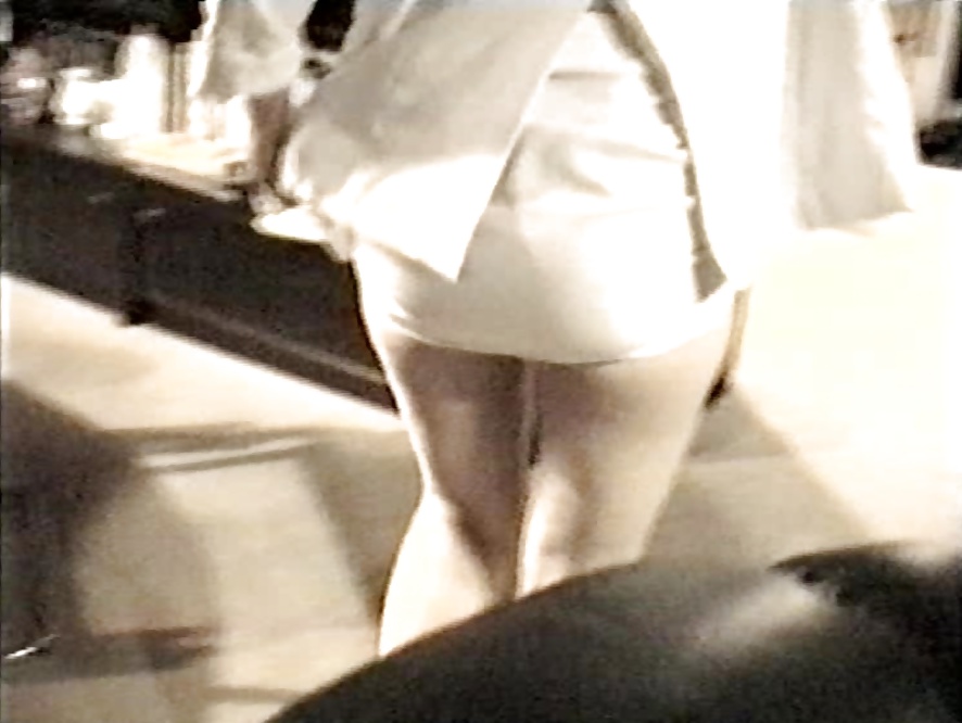 SAG - Sexy Tits & Legs In White Short Mini Costume 06 #25373157