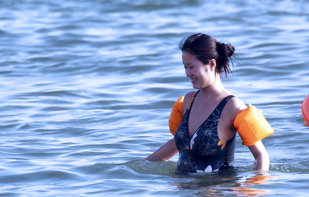 Mein Besuch Am Strand (schöne Asians Mit Behaarten Achselhöhlen) #23639236