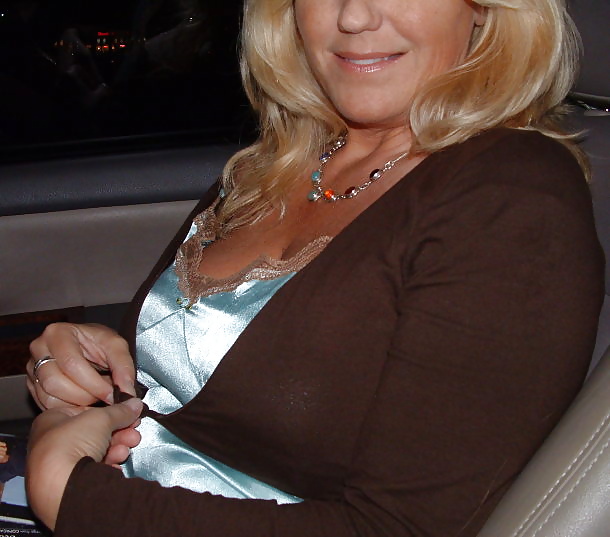Mrs. Betty Boobman - older pics of  her topless in the car #32441471
