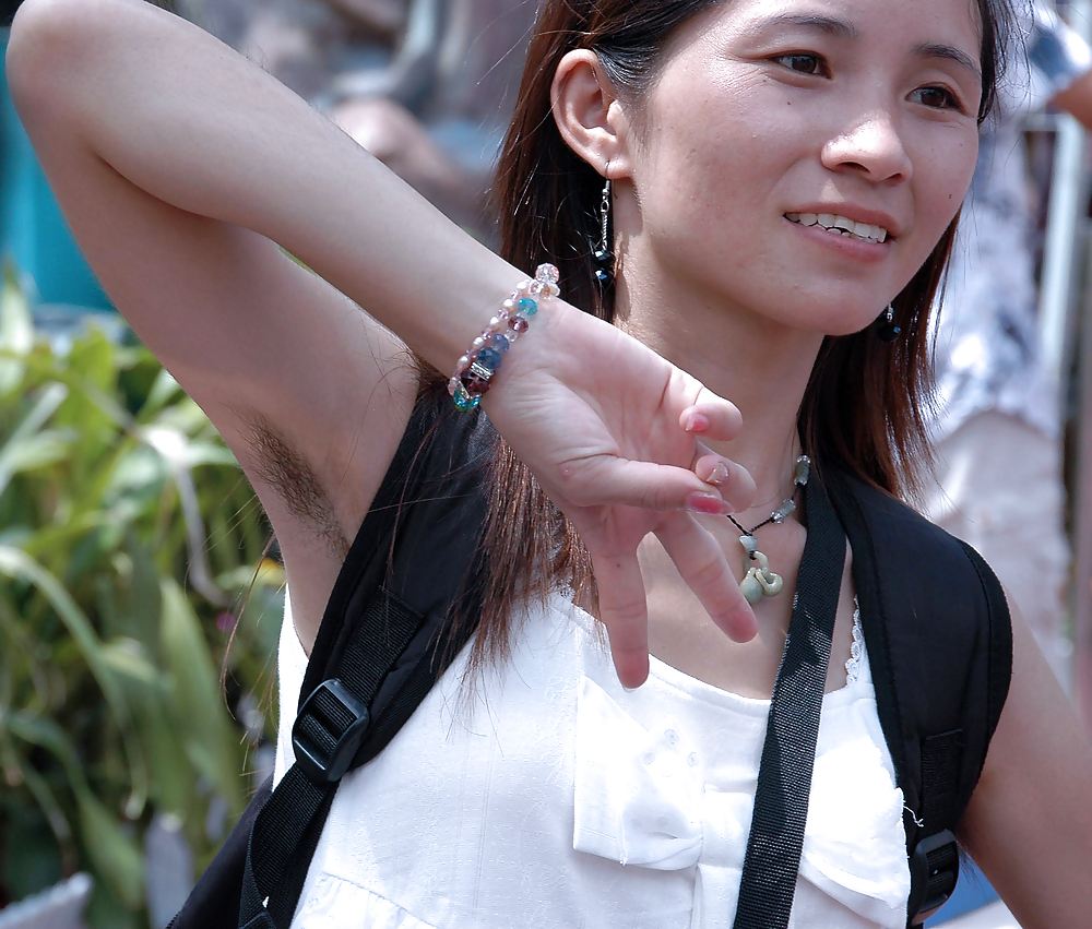 Candid Hairy Armpit Photography in China. #36834378