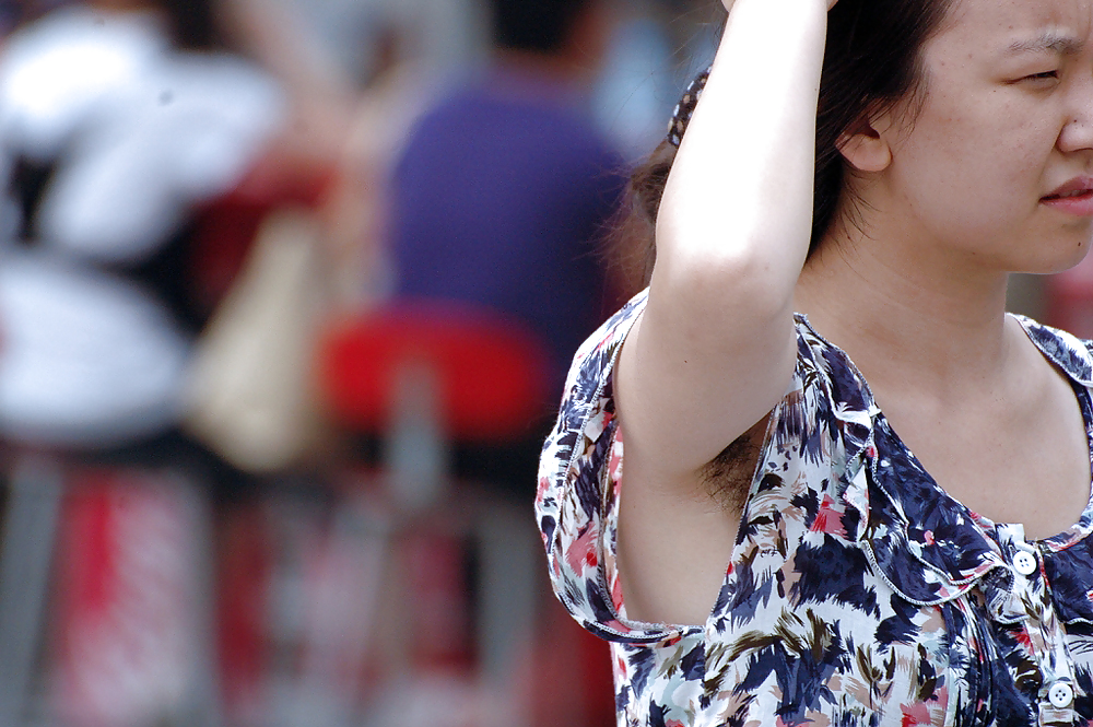 Candid Hairy Armpit Photography in China. #36834438
