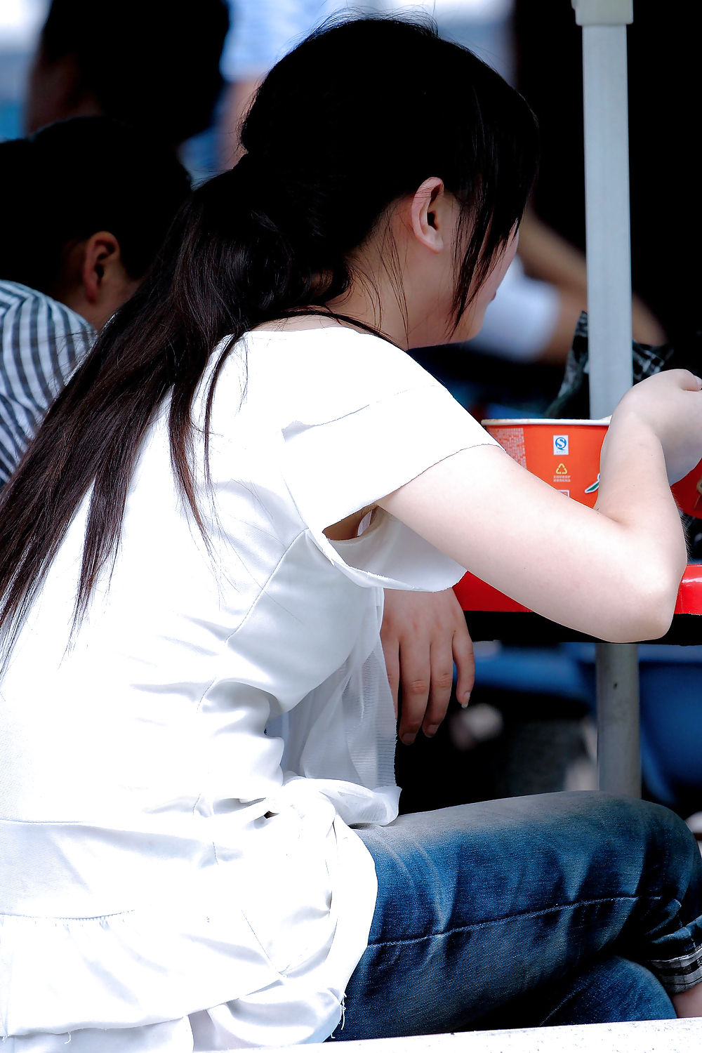 Candid Hairy Armpit Photography in China. #36834621