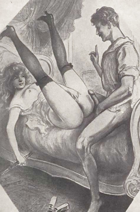 Vintage Erotic Drawings 19 #32159565