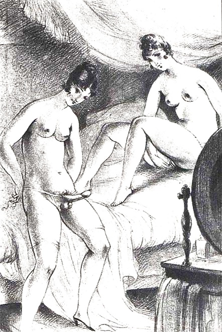 Vintage Erotic Drawings 19 #32159576