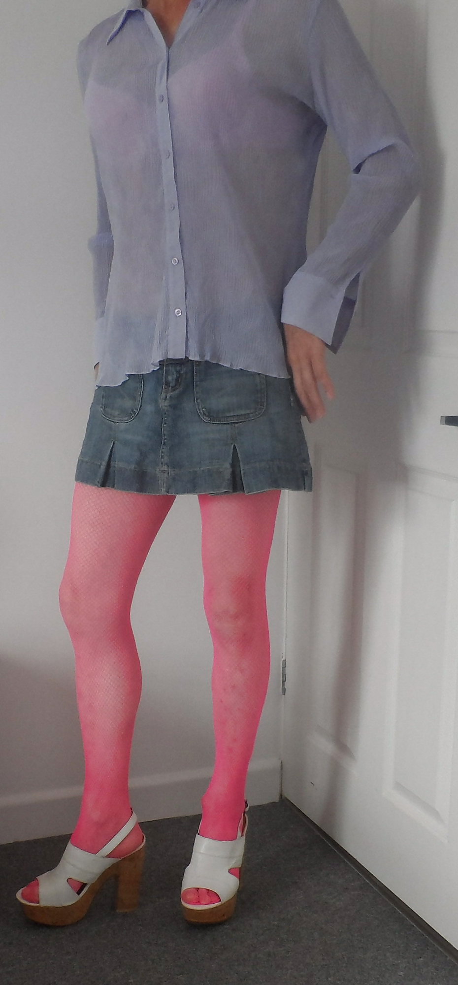 Pink Fishnet Tights 