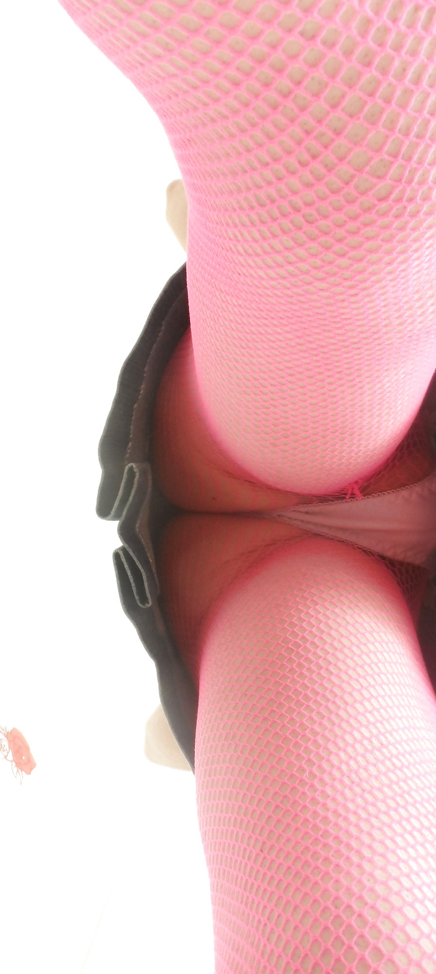 Rosa Netzstrumpfhosen #34869079