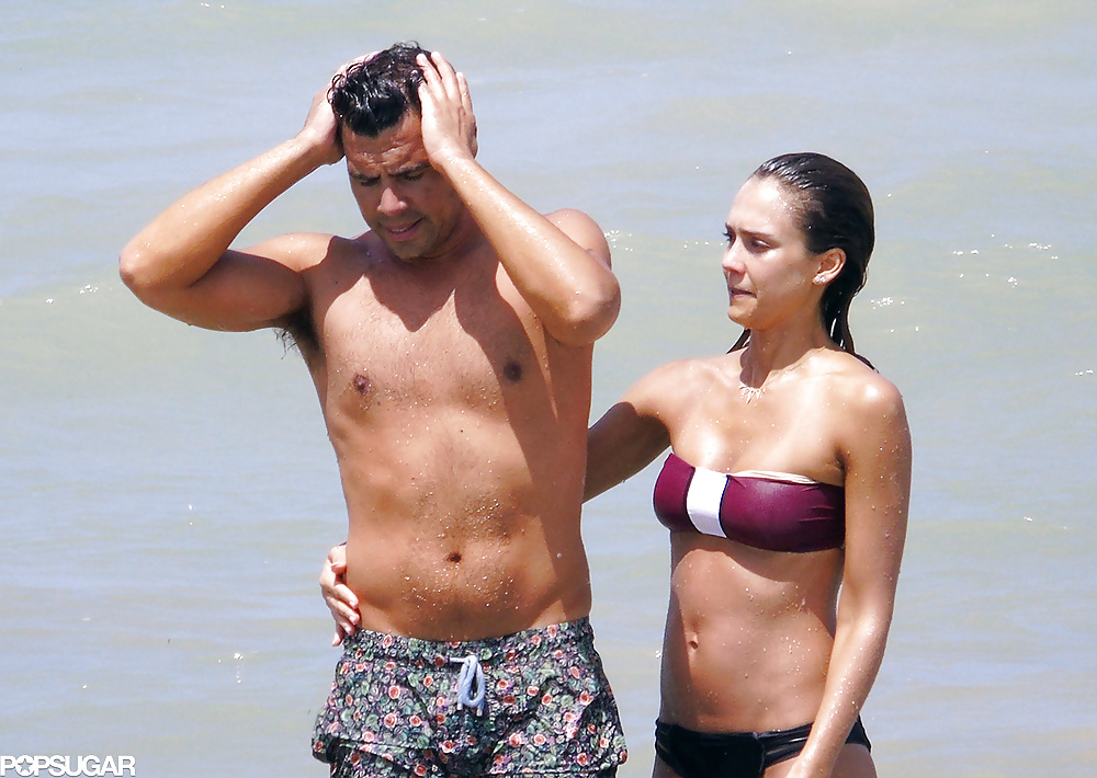 Jessica Alba at Mexico beach, July 2014 #33559076