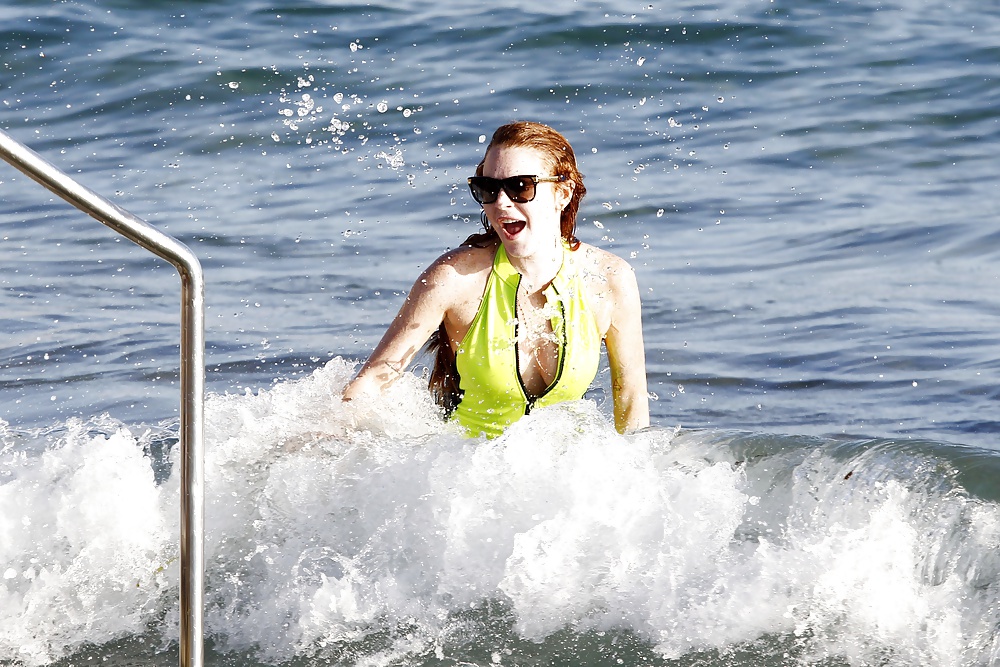 Lindsay Lohan ... Swimsuit In Ibiza #33198064