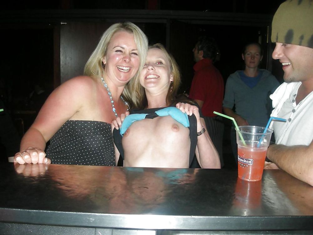 Drunk Girls Flashing Tits At The Bar #23936605