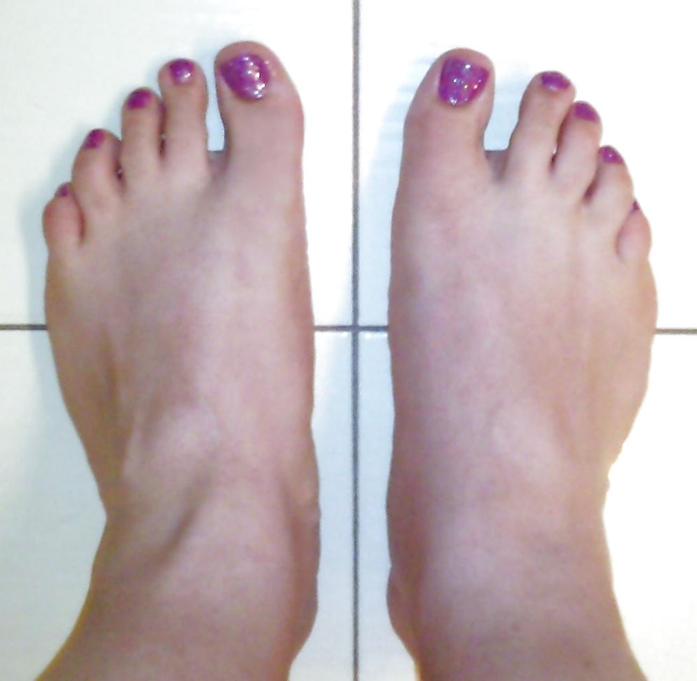 Nail polish glitter feet  #30527490