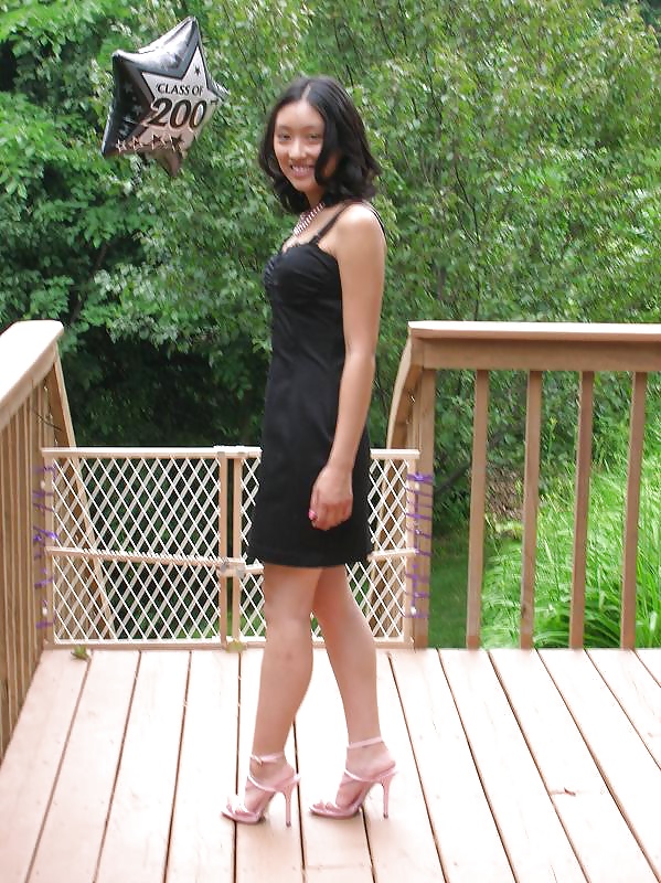 Tall and slim bodied Asian teen #32370942