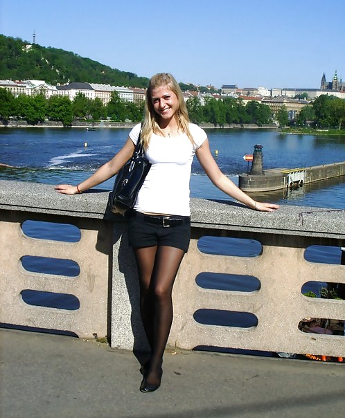 Sexy girls' legs in pantyhose #27635516