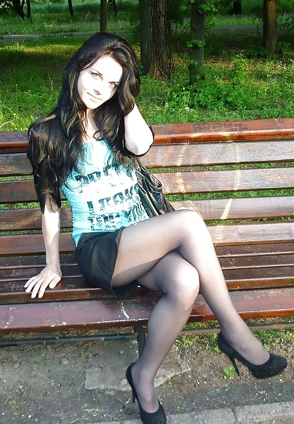 Sexy girls' legs in pantyhose #27635645