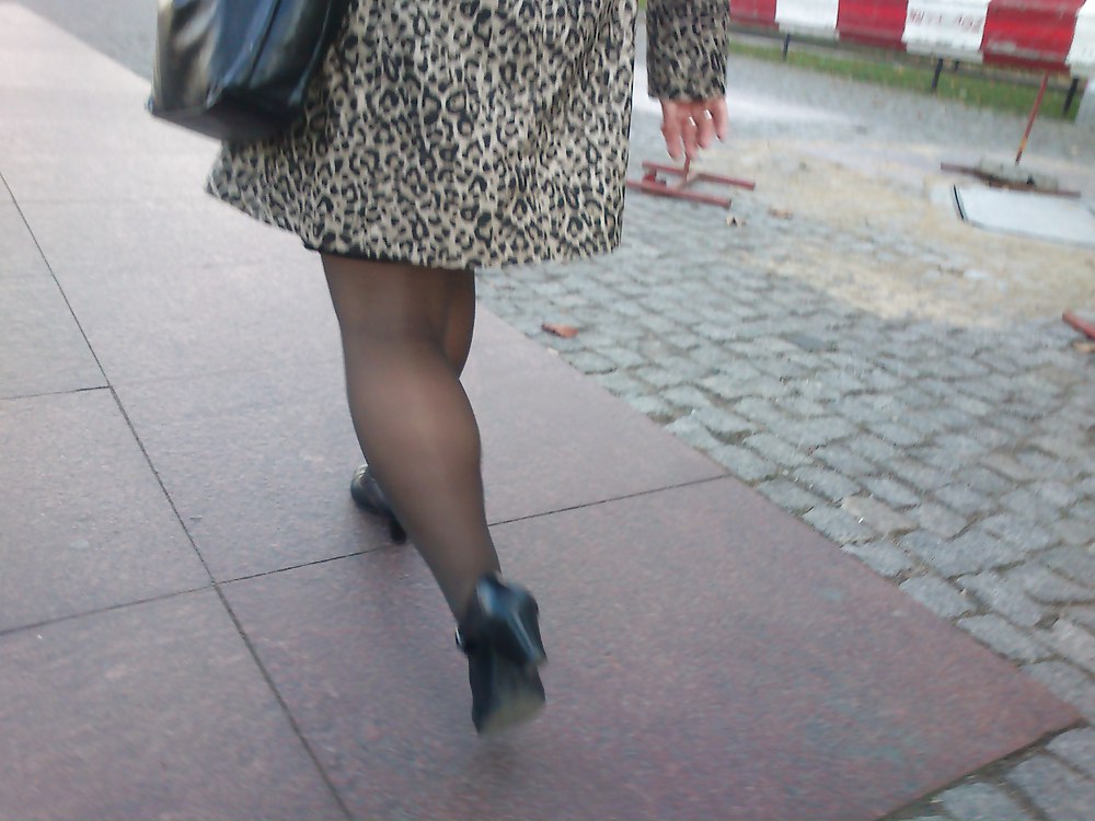 Candid nylons and shoes 2