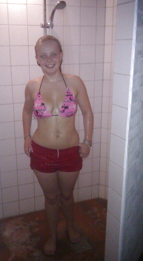 Danish teens-185-186-wet t-shirt bra panties upskirt  #29369993