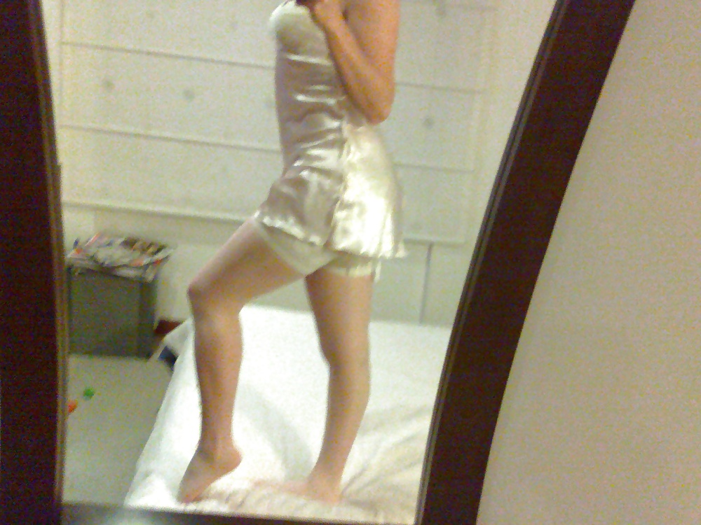 My friend posing in satin  for me #26499529