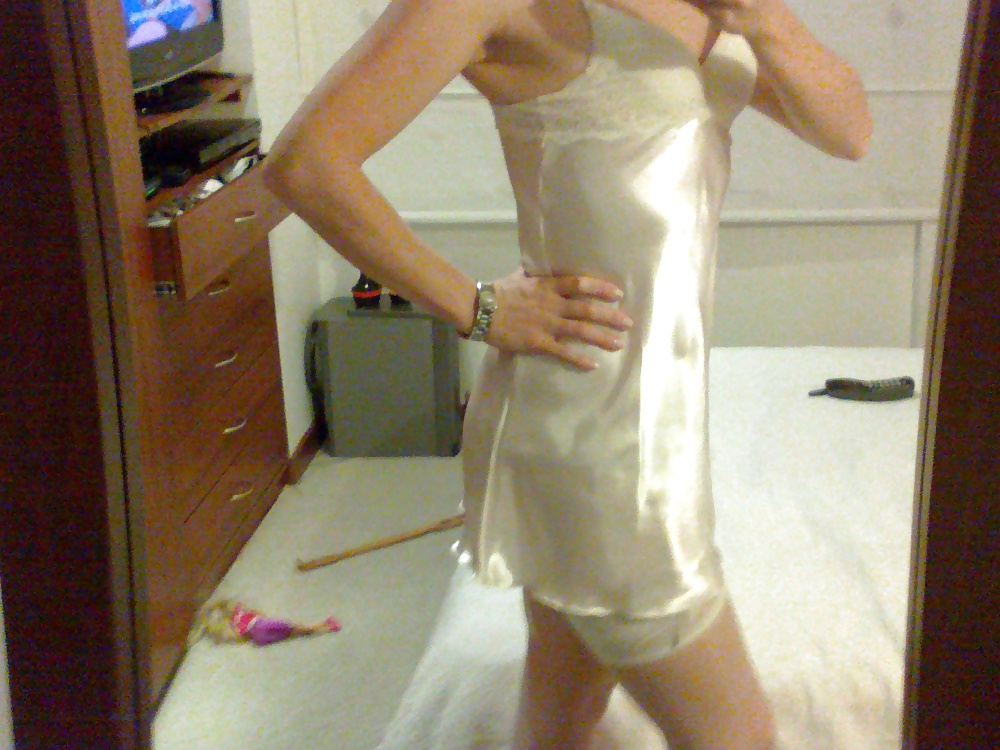 My friend posing in satin  for me #26499555