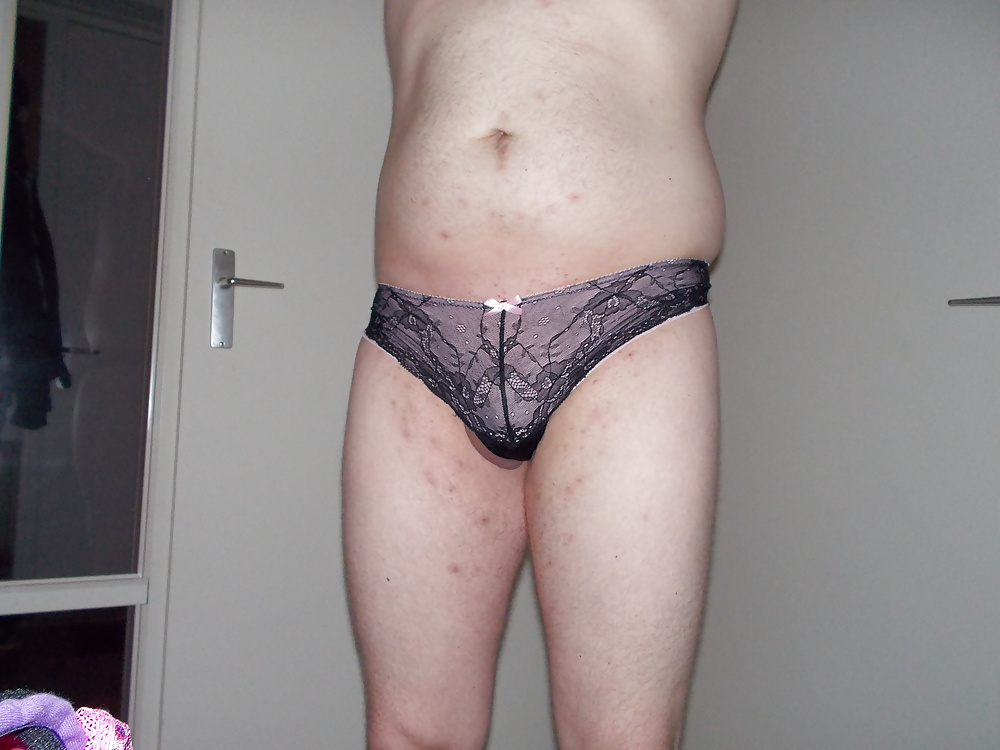 Shaved cock in panties and lingerie #32611525