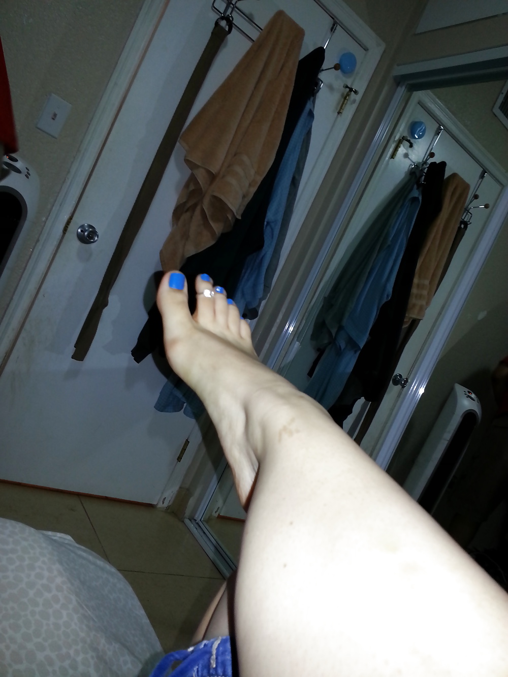 Favorite Blue Toes, Nails, Solejob, Footjob #31943631