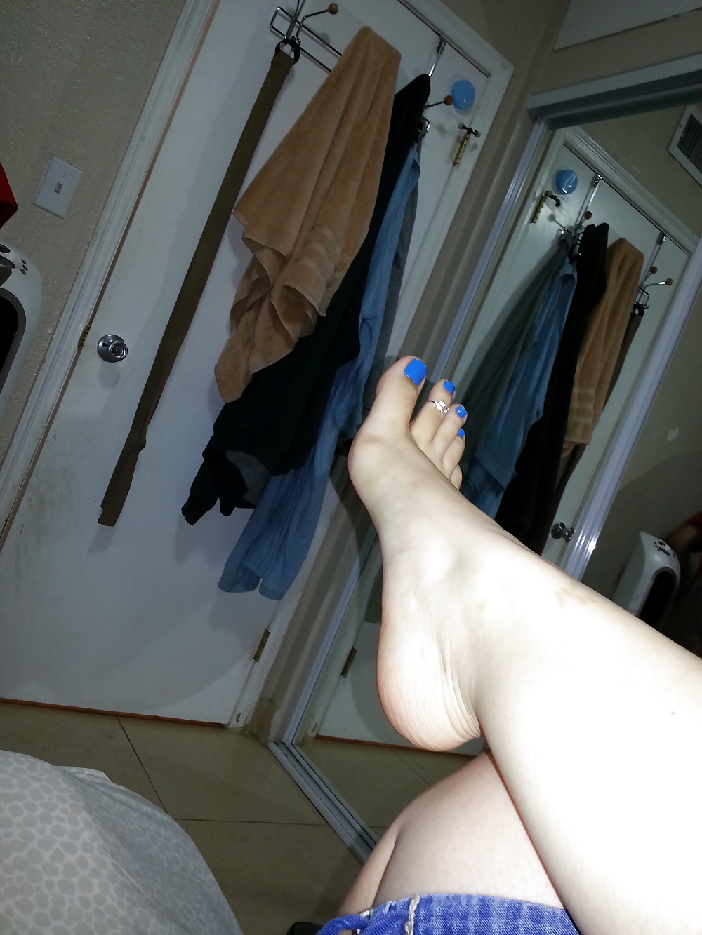 Favorite Blue Toes, Nails, Solejob, Footjob #31943632