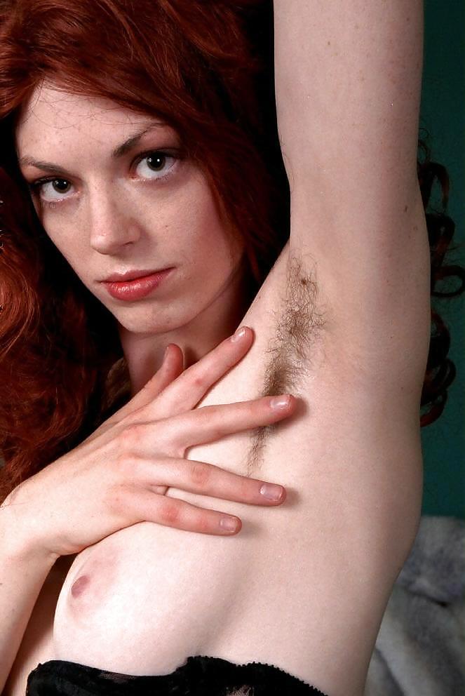 Harriet, redhead with hairy armpits and pussy #37392094