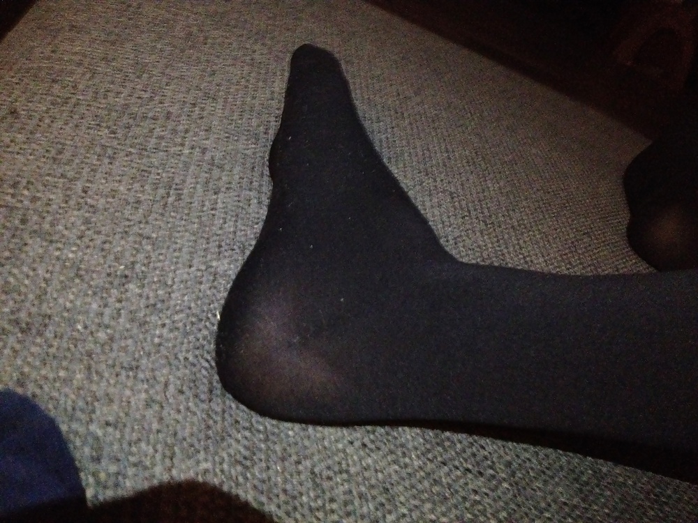 Black pantyhose feet  #26763009