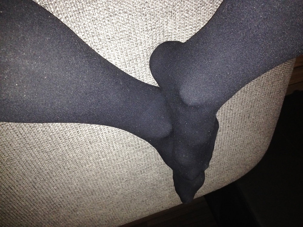 Black pantyhose feet  #26763022