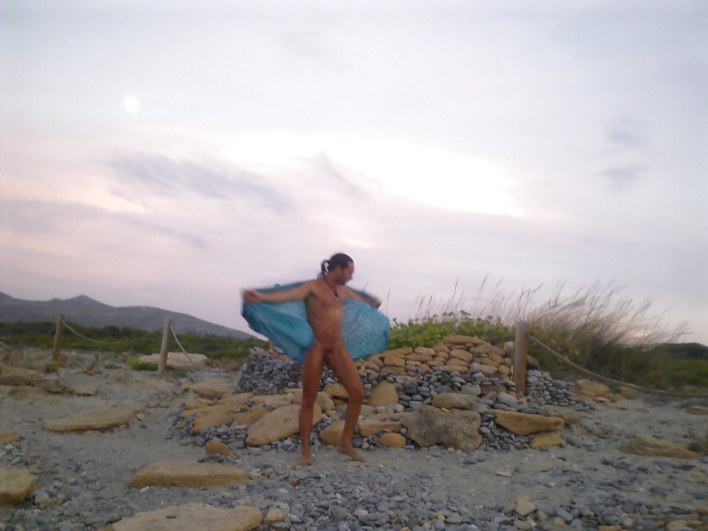 Nude on  beach Alcudia Bay - Mallorca #32689372
