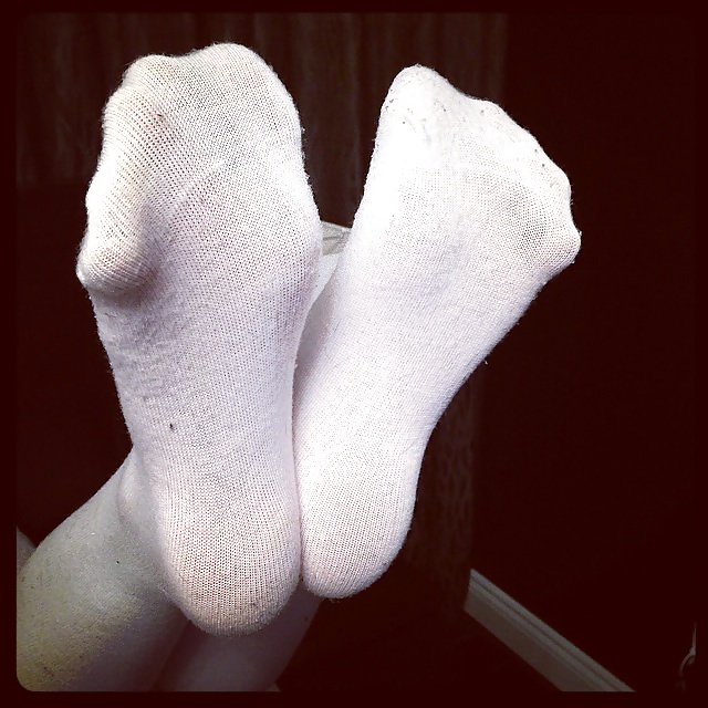 Mezcla de fetiches de calcetines blancos.
 #38687728