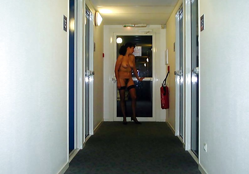 FRENCH NADINE flashing at the hotel B&B 2002 #24421059