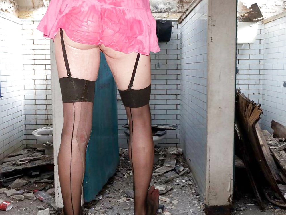 School girl tranny used and abused in ruined public toilets  #31256768
