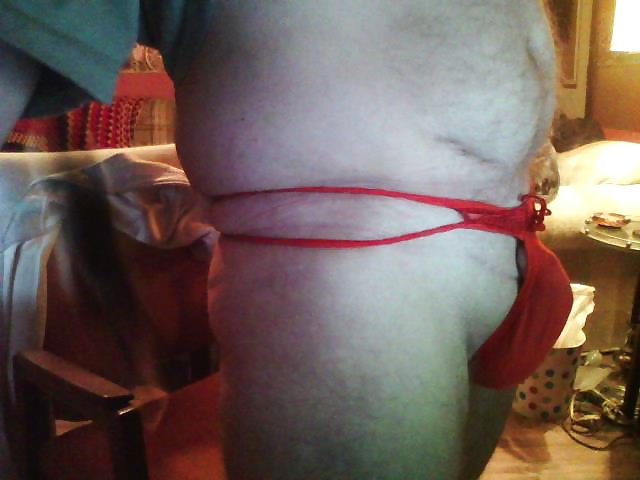 New red thong and some fun too #32124242