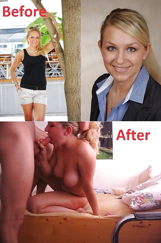 Exposed Slut Wives - Before and After 8 #25679115