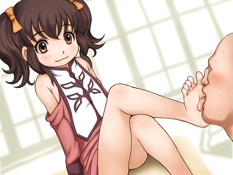 Stile Anime: adorazione del piede
 #33944176