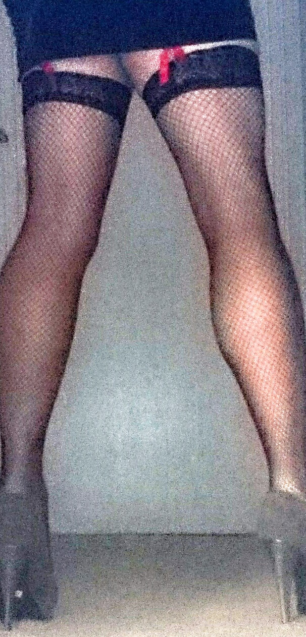 Slut male loves stockings heels #32895852